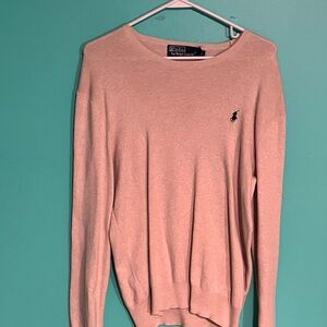 Ralph Lauren Polo Men’s Pima Cotton Beige Crewneck Sweater